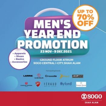 SOGO-Mens-Year-End-Promotion-at-Central-i-City-350x350 - Promotions & Freebies Selangor Supermarket & Hypermarket 