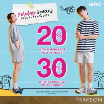 SPAO-Holiday-Sale-at-Parkson-350x350 - Apparels Fashion Accessories Fashion Lifestyle & Department Store Kuala Lumpur Malaysia Sales Selangor 