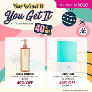 SaSa-40-off-Deal-1-350x350 - Beauty & Health Cosmetics Johor Kedah Kelantan Kuala Lumpur Melaka Negeri Sembilan Online Store Pahang Penang Perak Perlis Personal Care Promotions & Freebies Putrajaya Sabah Sarawak Selangor Skincare Terengganu 