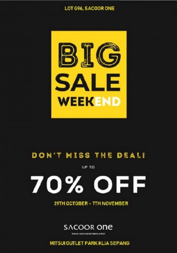 Sacoor-One-Big-Sale-at-Mitsui-Outlet-Park-350x499 - Apparels Fashion Accessories Fashion Lifestyle & Department Store Footwear Malaysia Sales Selangor 
