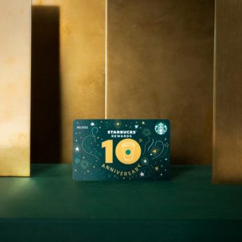 Starbucks-Rewards-10th-Anniversary-Card-350x350 - Beverages Food , Restaurant & Pub Johor Kedah Kelantan Kuala Lumpur Melaka Negeri Sembilan Pahang Penang Perak Perlis Promotions & Freebies Putrajaya Sabah Sarawak Selangor Terengganu 