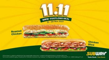 Subway-11.11-RM16-Footlong-Deal-Promotion-350x193 - Beverages Food , Restaurant & Pub Johor Kedah Kelantan Kuala Lumpur Melaka Negeri Sembilan Pahang Penang Perak Perlis Promotions & Freebies Putrajaya Sabah Sarawak Selangor Terengganu 