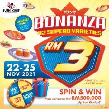 Sushi-King-Bonanza-Promotion-Sushi-350x350 - Beverages Food , Restaurant & Pub Johor Kedah Kelantan Kuala Lumpur Melaka Negeri Sembilan Pahang Penang Perak Perlis Promotions & Freebies Putrajaya Sabah Sarawak Selangor Terengganu 