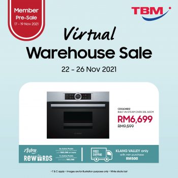 TBM-Virtual-Warehouse-Sale-2-350x350 - Electronics & Computers Home Appliances Johor Kedah Kelantan Kitchen Appliances Kuala Lumpur Melaka Negeri Sembilan Online Store Pahang Penang Perak Perlis Putrajaya Sabah Sarawak Selangor Terengganu Warehouse Sale & Clearance in Malaysia 