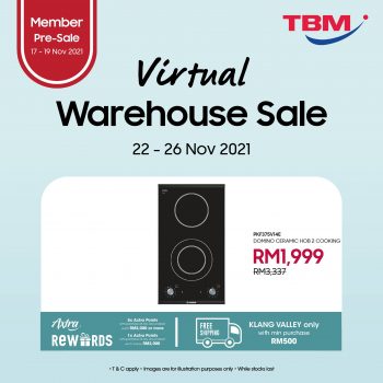 TBM-Virtual-Warehouse-Sale-23-350x350 - Electronics & Computers Home Appliances Johor Kedah Kelantan Kitchen Appliances Kuala Lumpur Melaka Negeri Sembilan Online Store Pahang Penang Perak Perlis Putrajaya Sabah Sarawak Selangor Terengganu Warehouse Sale & Clearance in Malaysia 