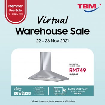 TBM-Virtual-Warehouse-Sale-9-350x350 - Electronics & Computers Home Appliances Johor Kedah Kelantan Kitchen Appliances Kuala Lumpur Melaka Negeri Sembilan Online Store Pahang Penang Perak Perlis Putrajaya Sabah Sarawak Selangor Terengganu Warehouse Sale & Clearance in Malaysia 