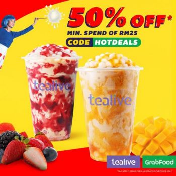 Tealive-GrabFood-Promotion-350x350 - Beverages Food , Restaurant & Pub Johor Kedah Kelantan Kuala Lumpur Melaka Negeri Sembilan Pahang Penang Perak Perlis Promotions & Freebies Putrajaya Sabah Sarawak Selangor Terengganu 