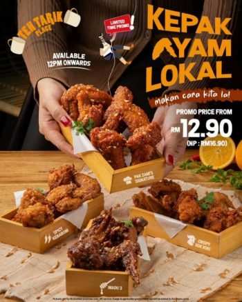 Teh-Tarik-Place-Kepak-Ayam-Lokal-Promotion-at-The-Curve-350x438 - Beverages Food , Restaurant & Pub Kuala Lumpur Promotions & Freebies Selangor 
