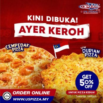 US-Pizza-Opening-Promotion-at-Ayer-Keroh-350x350 - Beverages Food , Restaurant & Pub Melaka Pizza Promotions & Freebies 