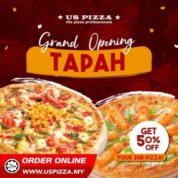 US-Pizza-Opening-Promotion-at-Tapah-350x350 - Beverages Food , Restaurant & Pub Perak Pizza Promotions & Freebies 
