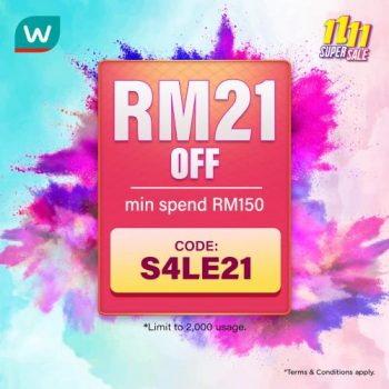 Watsons-Online-11.11-Sale-2-350x350 - Beauty & Health Cosmetics Health Supplements Johor Kedah Kelantan Kuala Lumpur Malaysia Sales Melaka Negeri Sembilan Pahang Penang Perak Perlis Personal Care Putrajaya Sabah Sarawak Selangor Skincare Terengganu 