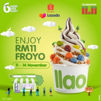 llaollao-11.11-Sale-Froyo-at-RM11-350x350 - Beverages Food , Restaurant & Pub Ice Cream Johor Kedah Kelantan Kuala Lumpur Melaka Negeri Sembilan Online Store Pahang Penang Perak Perlis Promotions & Freebies Putrajaya Sabah Sarawak Selangor Terengganu 