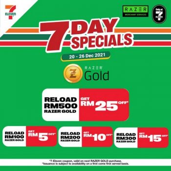7-Eleven-RAZER-GOLD-Reload-Promotion-350x350 - Johor Kedah Kelantan Kuala Lumpur Melaka Negeri Sembilan Pahang Penang Perak Perlis Promotions & Freebies Putrajaya Sabah Sarawak Selangor Supermarket & Hypermarket Terengganu 