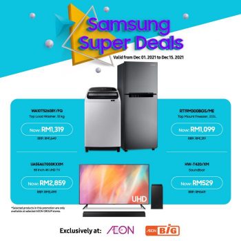 AEON-BiG-Samsung-Super-Deals-Promotion-350x350 - Electronics & Computers Home Appliances Johor Kedah Kelantan Kitchen Appliances Kuala Lumpur Melaka Negeri Sembilan Pahang Penang Perak Perlis Promotions & Freebies Putrajaya Sabah Sarawak Selangor Supermarket & Hypermarket Terengganu 