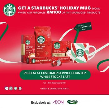 AEON-Free-Starbucks-Holiday-Mug-Promotion-350x350 - Beverages Food , Restaurant & Pub Johor Kedah Kelantan Kuala Lumpur Melaka Negeri Sembilan Pahang Penang Perak Perlis Promotions & Freebies Putrajaya Sabah Sarawak Selangor Supermarket & Hypermarket Terengganu 