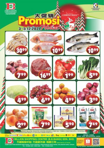 BILLION-Christmas-Promotion-at-Bandar-Baru-Bangi-350x495 - Promotions & Freebies Selangor Supermarket & Hypermarket 