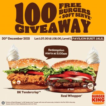 Burger-King-Opening-Deal-at-Pavilion-Bukit-Jalil-1-350x350 - Beverages Burger Food , Restaurant & Pub Kuala Lumpur Promotions & Freebies Selangor 
