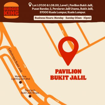 Burger-King-Opening-Deal-at-Pavilion-Bukit-Jalil-3-350x350 - Beverages Burger Food , Restaurant & Pub Kuala Lumpur Promotions & Freebies Selangor 