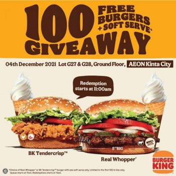 Burger-King-Opening-Promotion-at-AEON-Kinta-City-1-350x350 - Beverages Burger Fast Food Food , Restaurant & Pub Perak Promotions & Freebies 
