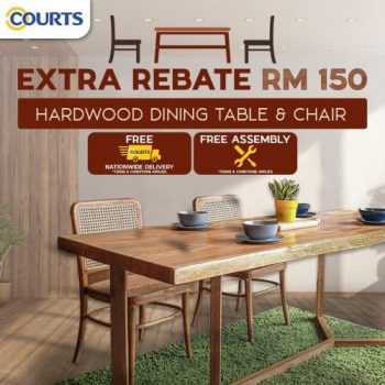 COURTS-Hardwood-Dining-Set-Promotion-350x350 - Dinnerware Furniture Home & Garden & Tools Home Decor Johor Kedah Kelantan Kuala Lumpur Melaka Negeri Sembilan Online Store Pahang Penang Perak Perlis Promotions & Freebies Putrajaya Sabah Sarawak Selangor Terengganu 