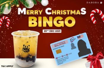 Daboba-Merry-Christmas-Bingo-Deal-350x230 - Beverages Food , Restaurant & Pub Johor Kedah Kelantan Kuala Lumpur Melaka Negeri Sembilan Pahang Penang Perak Perlis Promotions & Freebies Putrajaya Sabah Sarawak Selangor Terengganu 