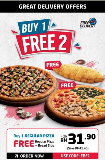 Dominos-Unveils-Free-Pizza-Breadstick-Promotion-1-350x531 - Beverages Food , Restaurant & Pub Johor Kedah Kelantan Kuala Lumpur Melaka Negeri Sembilan Online Store Pahang Penang Perak Perlis Pizza Promotions & Freebies Putrajaya Sabah Sarawak Selangor Terengganu 