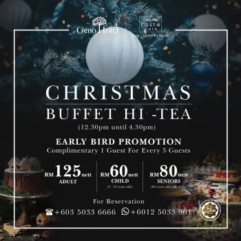 Geno-Hotel-Christmas-Buffet-Hi-Tea-Deal-350x350 - Beverages Food , Restaurant & Pub Hotels Promotions & Freebies Selangor Sports,Leisure & Travel 