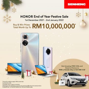 HONOR-End-of-Year-Festive-Sale-at-SENHENG-350x350 - Electronics & Computers IT Gadgets Accessories Johor Kedah Kelantan Kuala Lumpur Malaysia Sales Melaka Mobile Phone Negeri Sembilan Pahang Penang Perak Perlis Putrajaya Sabah Sarawak Selangor Terengganu 