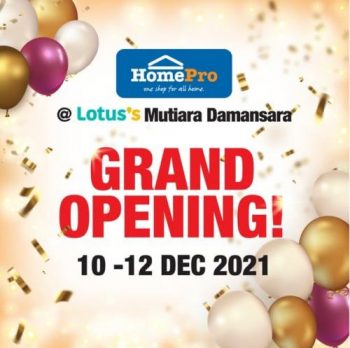 HomePro-Grand-Opening-Promotion-at-Lotuss-Mutiara-Damansara-350x348 - Electronics & Computers Furniture Home & Garden & Tools Home Appliances Home Decor Kitchen Appliances Promotions & Freebies Selangor 