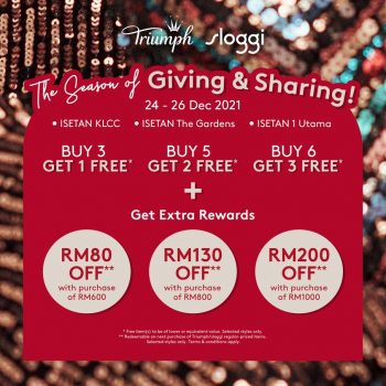 Isetan-Triumph-and-Sloggi-Deal-350x350 - Fashion Accessories Fashion Lifestyle & Department Store Kuala Lumpur Lingerie Promotions & Freebies Selangor Underwear 
