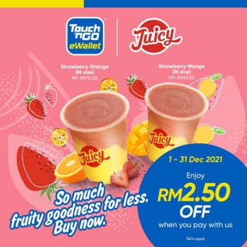 JUICY-Special-Deal-with-Touch-N-Go-350x350 - Beverages Food , Restaurant & Pub Johor Kedah Kelantan Kuala Lumpur Melaka Negeri Sembilan Pahang Penang Perak Perlis Promotions & Freebies Putrajaya Sabah Sarawak Selangor Terengganu 