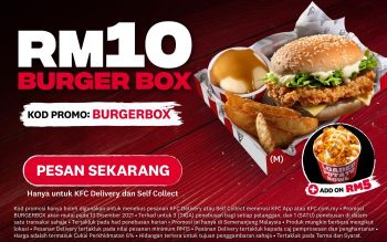 KFC-RM10-Burger-Box-Promotion-350x219 - Beverages Food , Restaurant & Pub Johor Kedah Kelantan Kuala Lumpur Melaka Negeri Sembilan Online Store Pahang Penang Perak Perlis Promotions & Freebies Putrajaya Sabah Sarawak Selangor Terengganu 