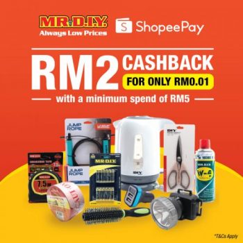 MR-DIY-ShopeePay-RM2-Cashback-Promotion-350x350 - Johor Kedah Kelantan Kuala Lumpur Melaka Negeri Sembilan Online Store Others Pahang Penang Perak Perlis Promotions & Freebies Putrajaya Sabah Sarawak Selangor Terengganu 