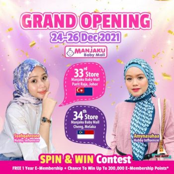 Manjaku-Opening-Promotion-at-Parit-Raja-Cheng-Melaka-350x350 - Baby & Kids & Toys Babycare Children Fashion Johor Melaka Promotions & Freebies 