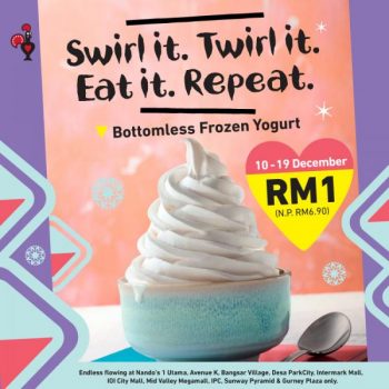 Nandos-Bottomless-Frozen-Yogurt-Promo-350x350 - Beverages Food , Restaurant & Pub Kuala Lumpur Penang Promotions & Freebies Selangor 