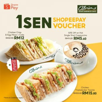 OBriens-ShopeePay-Promotion-350x350 - Beverages Food , Restaurant & Pub Johor Kedah Kelantan Kuala Lumpur Melaka Negeri Sembilan Online Store Pahang Penang Perak Perlis Promotions & Freebies Putrajaya Sabah Sarawak Selangor Terengganu 