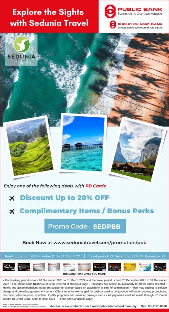 Public-Bank-Sedunia-Travel-Promo-339x625 - Bank & Finance Johor Kedah Kelantan Kuala Lumpur Melaka Negeri Sembilan Online Store Pahang Penang Perak Perlis Promotions & Freebies Public Bank Putrajaya Sabah Sarawak Selangor Sports,Leisure & Travel Terengganu Travel Packages 