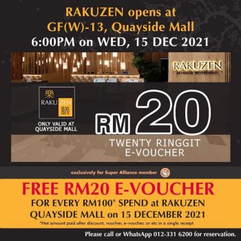 Rakuzen-Opening-Deal-at-Quayside-MALL-350x350 - Beverages Food , Restaurant & Pub Promotions & Freebies Selangor 
