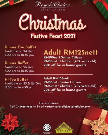 Royale-Chulan-Christmas-Festive-Feast-Deal-350x438 - Beverages Food , Restaurant & Pub Hotels Kuala Lumpur Promotions & Freebies Selangor Sports,Leisure & Travel 