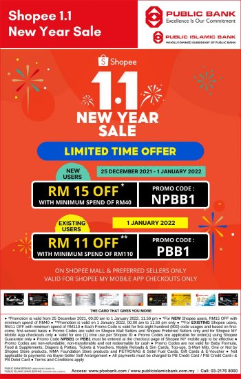 Shopee-1.1-New-Year-Sale-with-Public-Bank-350x551 - Bank & Finance Johor Kedah Kelantan Kuala Lumpur Malaysia Sales Melaka Negeri Sembilan Online Store Others Pahang Penang Perak Perlis Public Bank Putrajaya Sabah Sarawak Selangor Terengganu 