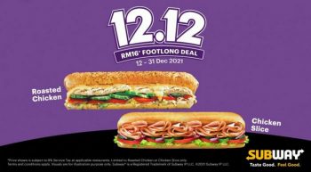 Subway-12.12-Promotion-RM16-Footlong-Deal-350x193 - Beverages Food , Restaurant & Pub Johor Kedah Kelantan Kuala Lumpur Melaka Negeri Sembilan Pahang Penang Perak Perlis Promotions & Freebies Putrajaya Sabah Sarawak Selangor Terengganu 