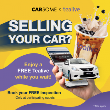 Tealive-Carsome-Promo-350x350 - Beverages Food , Restaurant & Pub Johor Kedah Kelantan Kuala Lumpur Melaka Negeri Sembilan Pahang Penang Perak Perlis Promotions & Freebies Putrajaya Sabah Sarawak Selangor Terengganu 