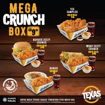 Texas-Chicken-Mega-Crunch-Box-Deal-350x350 - Beverages Food , Restaurant & Pub Johor Kedah Kelantan Kuala Lumpur Melaka Negeri Sembilan Pahang Penang Perak Perlis Promotions & Freebies Putrajaya Sabah Sarawak Selangor Terengganu 