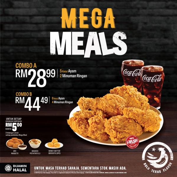 Texas chicken menu malaysia 2022