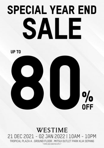WESTIME-Special-Year-End-at-Mitsui-Outlet-Park-KLIA-Sepang-350x495 - Fashion Lifestyle & Department Store Selangor Warehouse Sale & Clearance in Malaysia Watches 