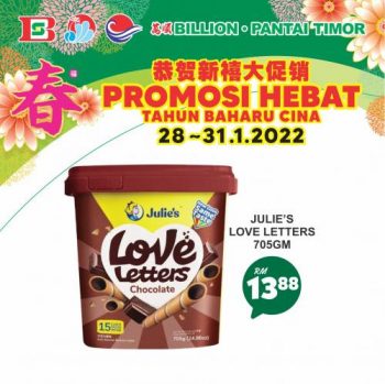 BILLION-Pantai-Timor-Chinese-New-Year-Promotion-8-1-350x349 - Johor Kedah Kelantan Kuala Lumpur Melaka Negeri Sembilan Pahang Penang Perak Perlis Promotions & Freebies Putrajaya Sabah Sarawak Selangor Supermarket & Hypermarket Terengganu 