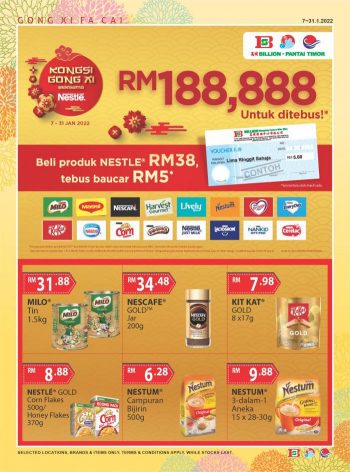 BILLION-Pantai-Timor-Chinese-New-Year-Promotion-Catalogue-5-350x472 - Johor Kedah Kelantan Kuala Lumpur Melaka Negeri Sembilan Pahang Penang Perak Perlis Promotions & Freebies Putrajaya Sabah Sarawak Selangor Supermarket & Hypermarket Terengganu 