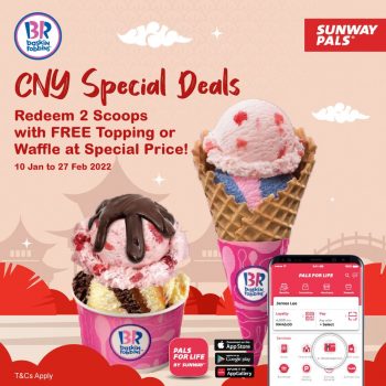 Baskin-Robbin-Sunway-Pals-Promo-350x350 - Beverages Food , Restaurant & Pub Ice Cream Johor Kedah Kelantan Kuala Lumpur Melaka Negeri Sembilan Pahang Penang Perak Perlis Promotions & Freebies Putrajaya Sabah Sarawak Selangor Terengganu 