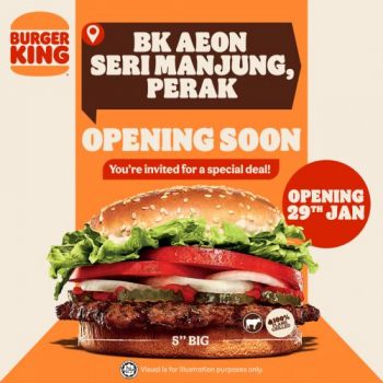 Burger-King-Opening-Promotion-at-AEON-Seri-Manjung-350x350 - Beverages Burger Food , Restaurant & Pub Perak Promotions & Freebies 