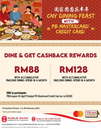 CNY-Dining-Feast-with-Public-Bank-Mastercard-Credit-Card-350x450 - Bank & Finance Johor Kedah Kelantan Kuala Lumpur Melaka Negeri Sembilan Online Store Pahang Penang Perak Perlis Promotions & Freebies Public Bank Putrajaya Sabah Sarawak Selangor Terengganu 